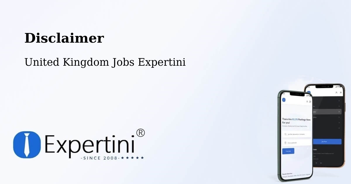 Disclaimer – Halstead - United Kingdom Jobs Expertini