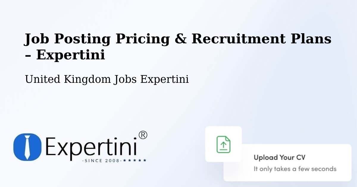 Job Posting Pricing & Recruitment Plans – Halstead - Halstead, United Kingdom Jobs Expertini